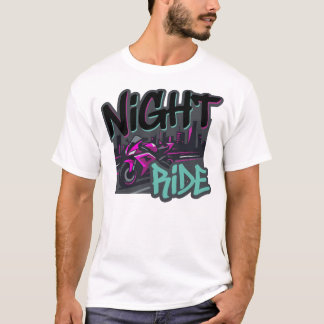 Camiseta Paseo Nocturno Motocicleta Grafiti Ropa Urbana Cal