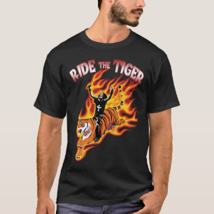 Camiseta Paseo Por El Ilustracion Metalizado Pesado Del Tig