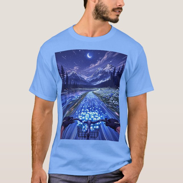 Camiseta Paseo por la noche estrellada (Anverso)