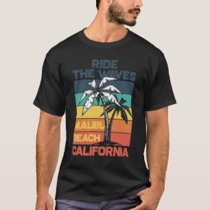 Camiseta Paseo Por Las Olas Playa De Malibu California