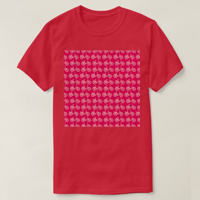 Camiseta Paseo por un bici con el cuello de bici (Diseño del anverso)