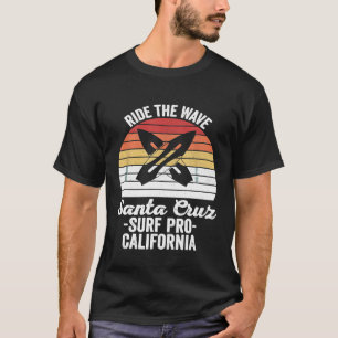 Camiseta Paseo Retro La Ola Surf Santa Cruz Pro California