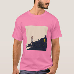 Camiseta Paseo silencioso bajo la luz de la luna.