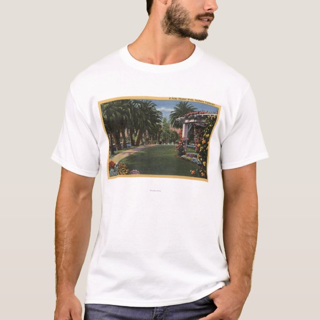 Camiseta Paseo sombreado palma de CaliforniaA (Anverso)