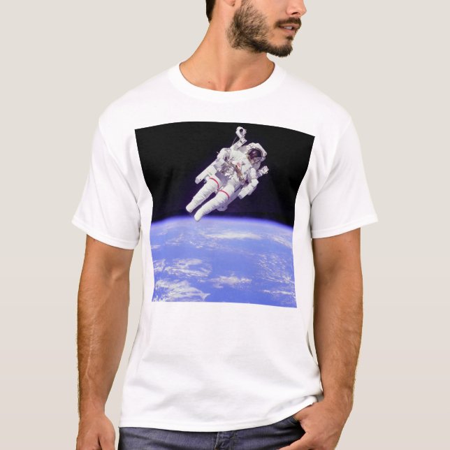 Camiseta Paseo Untethered histórico del espacio (Anverso)