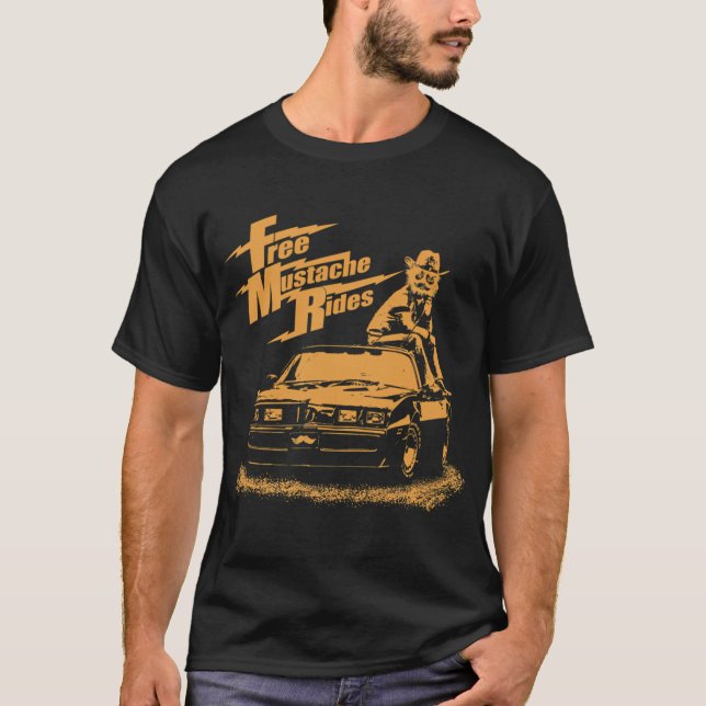 Camiseta Paseos de Bigote Gratis (Anverso)