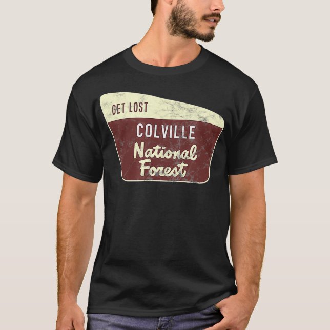 Camiseta Paseos por el bosque nacional de Colville al aire  (Anverso)