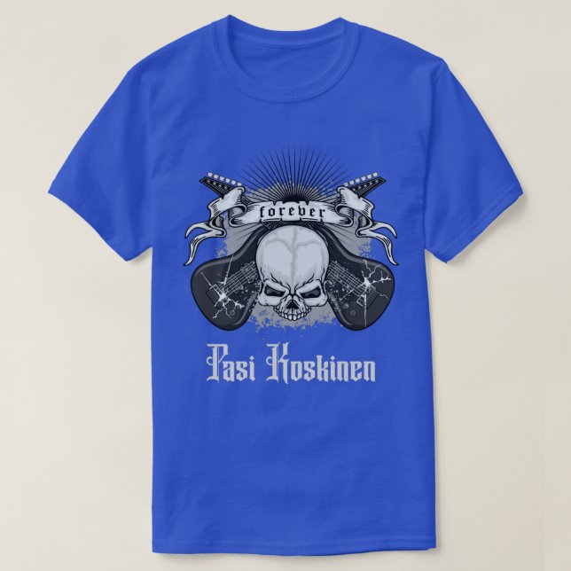 Camiseta pasi koskinen guitaris para siempre (Diseño del anverso)