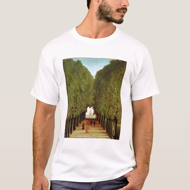 Camiseta Pasillo en el parque de Santo-Nube, 1908 (aceite (Anverso)