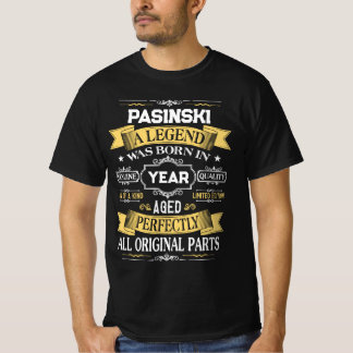 Camiseta PASINSKI Una leyenda nació en año