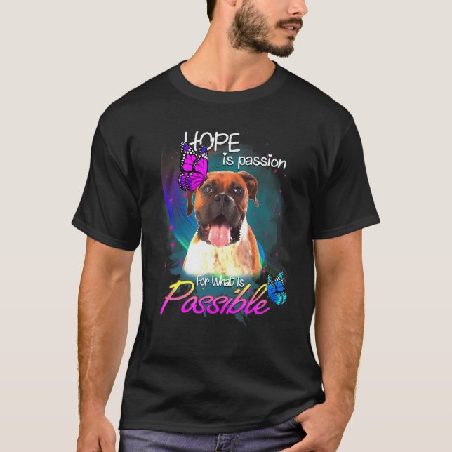 Camiseta Pasión de perro bóxer por lo posible (Anverso)
