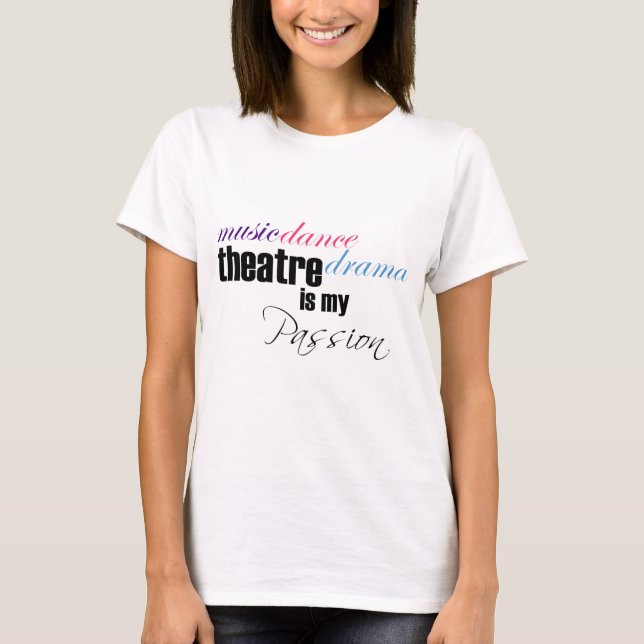 Camiseta Pasión del teatro (Anverso)