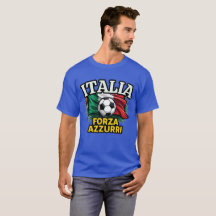 Pasión italiana de fútbol - Bandera de Forza Azzur