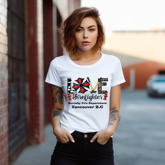 Camiseta Pasión por el fuego con corazones valientes (Subido por el creador)