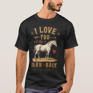 Camiseta Pasión por el paseo a caballo te amo hasta el gran