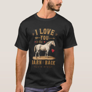 Camiseta Pasión por el paseo a caballo Te amo hasta el gran
