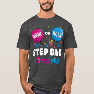 Camiseta Paso de globo rosa o azul papá te ama el género Re