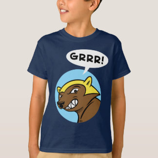 Camiseta Paso "GRRR de los ciervos!" Camiseta: Azul