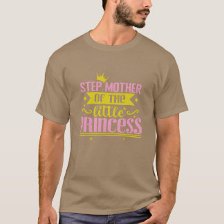 Camiseta Paso Madre del pequeño retro Princesa