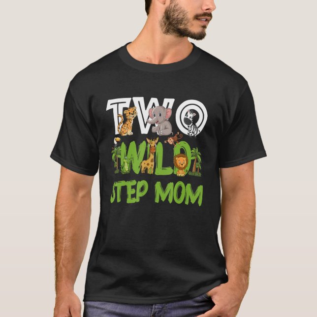 Camiseta Paso Mamá De La Segunda Selva De Dos Animales Silv (Anverso)