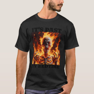 Camiseta Pasó mi tiempo de cama Funny Skeleton Meme llama I