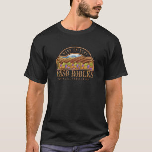 Camiseta Paso Robles California País del Vino Cata de Vinos