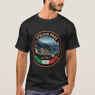 Camiseta Paso Stelvio - Famosa Carretera de Montaña Italia