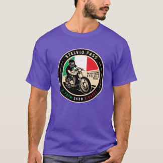 Camiseta Paso Stelvio Passo Dello Stelvio familia en moto