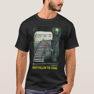 Camiseta Pasos innecesarios pintados por Alfred Fox