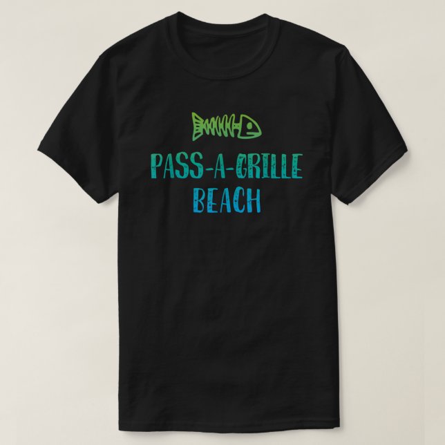 Camiseta Pass A Grille Beach Florida  (Diseño del anverso)