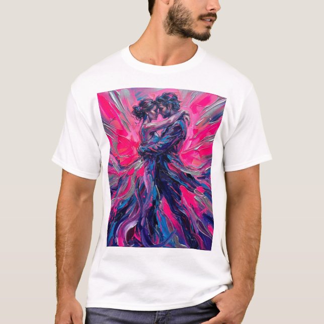Camiseta Passionate Embrace – Dance of Devotion (Anverso)