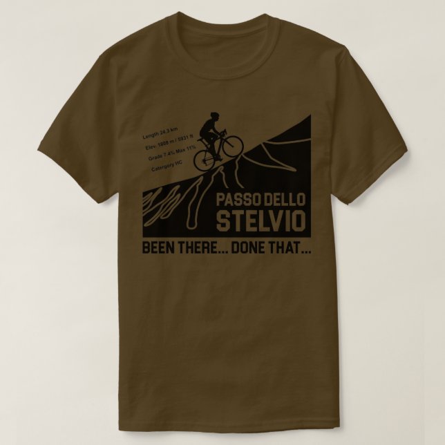 Camiseta Passo Dello Stelvio Ciclismo (Diseño del anverso)