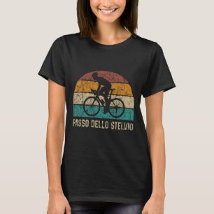 Camiseta Passo Dello Stelvio Ciclismo Escalar T Shirt Retro