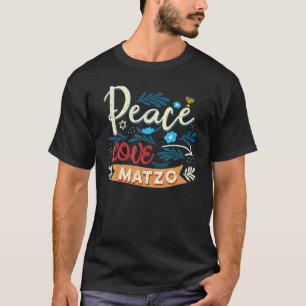 Camiseta Passover Paz Amor Matzo Seder Festividad Judía
