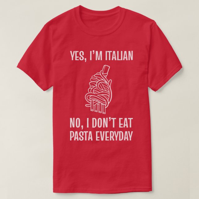 Camiseta Pasta Comida Diaria Lover 12332645 (Diseño del anverso)