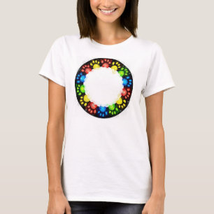 Camiseta Pasta de gato arcoiris