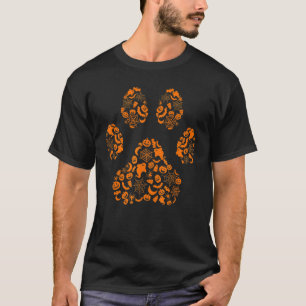 Camiseta Pasta de perro Imprimir Halloween Silhoutte Perro 