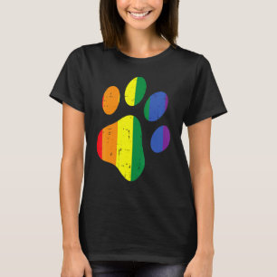Camiseta Pasta De Perro Imprimir Lgbtq Bandera Arcoiris All