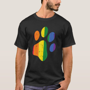 Camiseta Pasta De Perro Imprimir Lgbtq Bandera Arcoiris All