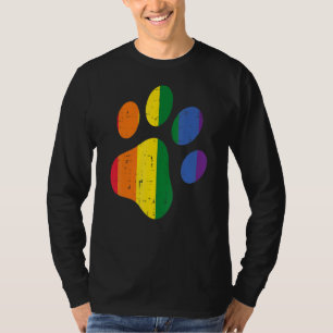 Camiseta Pasta De Perro Imprimir Lgbtq Bandera Arcoiris All