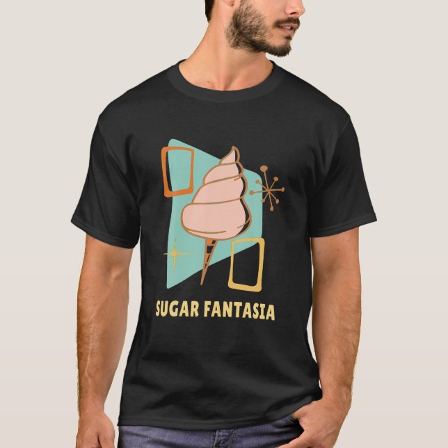 Camiseta Pasta de postre de azúcar dulce y dulce de algodón (Anverso)