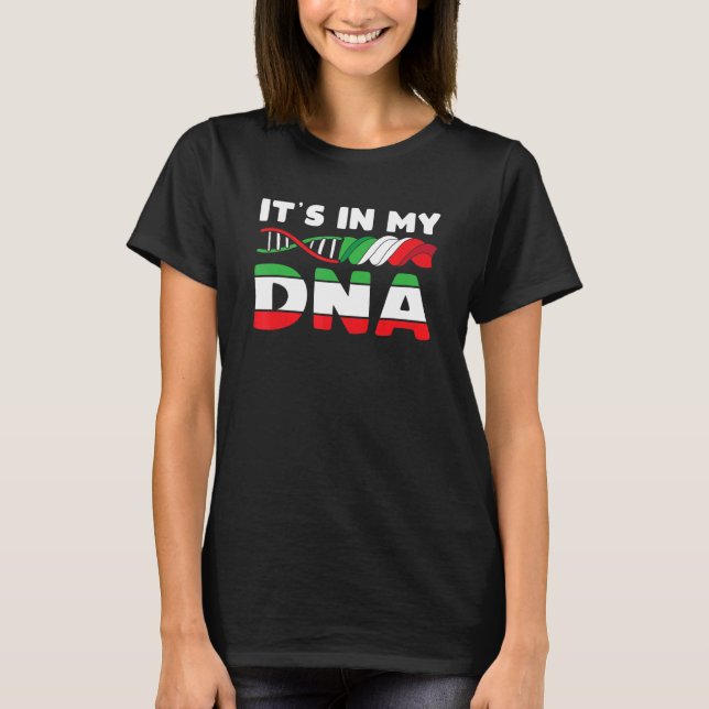 Camiseta Pasta Dna Italia Gastronomía Italiana Deliciosa Tr (Anverso)