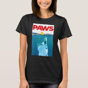 Camiseta Pasta Gato Y Pato De Goma Amarillo Agua Azul Verde
