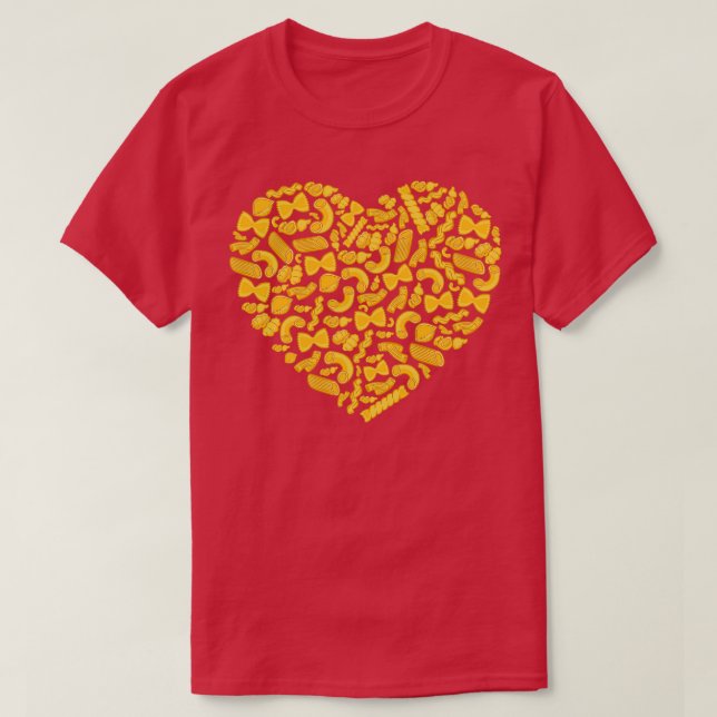 Camiseta Pasta Heart (Diseño del anverso)
