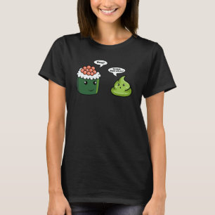 Camiseta Pasta Picante de Sushi Wasabi Condimentos Japonese