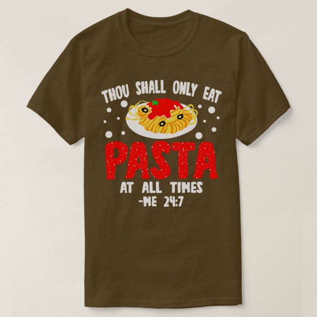 Camiseta Pasta que debes (Diseño del anverso)