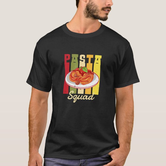 Camiseta Pasta Squad Noodles Comida Italiana (Anverso)