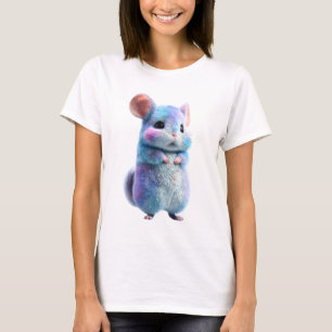 Camiseta Pastel Algodón de Azúcar Chinchilla Sueño Mujeres