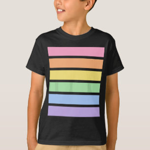 Camiseta Pastel arcoiris a rayas