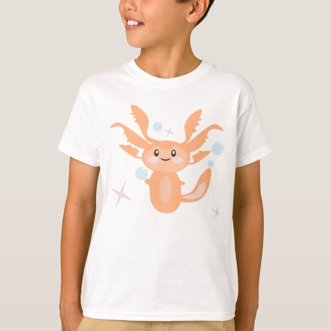 Camiseta Pastel Axolotl Ocean Creature (Anverso)